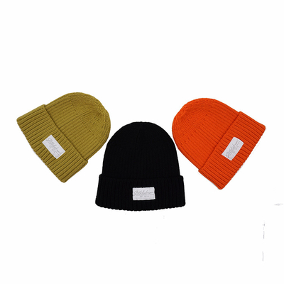 Tricotez le pêcheur Slouchy acrylique giflé Skull Hats Winter de Beanie Streetwear Private Woven Label