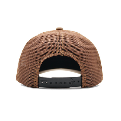Casquette de baseball adaptée aux besoins du client de Mesh Trucker Cap Leather Patch de haute catégorie