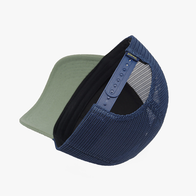 Logo brodé par chapeau de camionneur de panneau de la maille 6 de coton et de polyester de mode