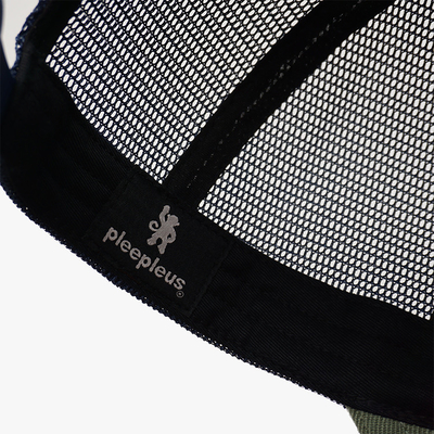 Logo brodé par chapeau de camionneur de panneau de la maille 6 de coton et de polyester de mode