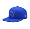 Chapeaux bleus adaptés faits sur commande de chapeaux de Snapback de Snapback de chapeau du chapeau 3d de broderie non structurée de souffle