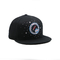 Broderie faite sur commande Logo Flat Brim Unstructured 6 chapeaux plats non structurés de Snapback de bord de chapeaux de Snapback de coton de chapeau de panneau