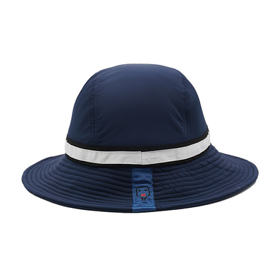 Chapeaux occasionnels du seau d'hommes extérieurs de blanc de sport fait sur commande en gros de Logo Polyesterr Unisex Hat Caps