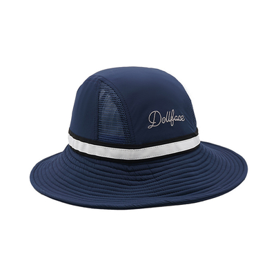 Chapeaux occasionnels du seau d'hommes extérieurs de blanc de sport fait sur commande en gros de Logo Polyesterr Unisex Hat Caps