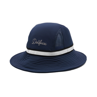 Chapeaux occasionnels du seau d'hommes extérieurs de blanc de sport fait sur commande en gros de Logo Polyesterr Unisex Hat Caps