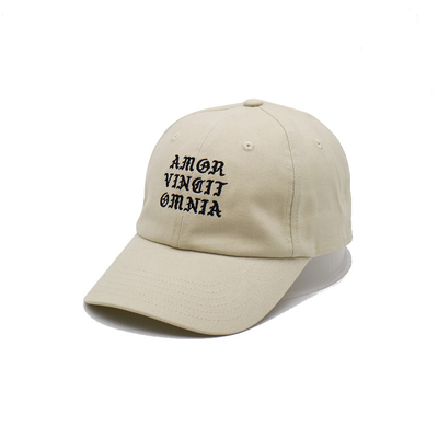 Casquette de baseball blanche à la mode de 6 panneaux avec la fermeture de sangle réglable