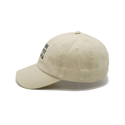 Casquette de baseball blanche à la mode de 6 panneaux avec la fermeture de sangle réglable