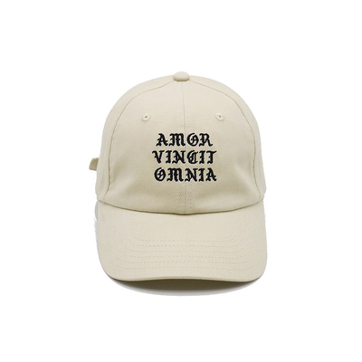 Casquette de baseball blanche à la mode de 6 panneaux avec la fermeture de sangle réglable