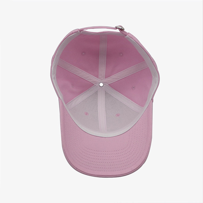 Casquette de baseball de panneau de Constructured 6 avec le match la couleur de tissu piquant le pare-soleil incurvé