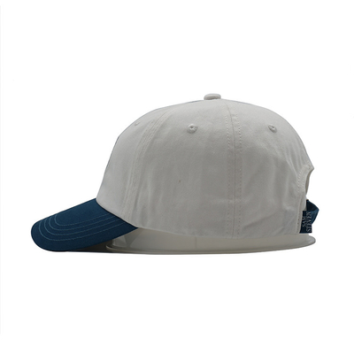 Casquette de baseball non structurée à six panneaux avec sangle réglable