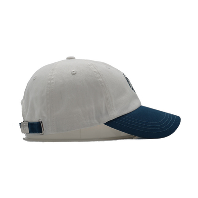 Casquette de baseball non structurée à six panneaux avec sangle réglable