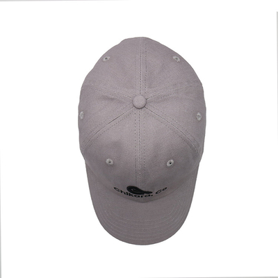 Casquette de baseball noire de Six-panneau de coton emballée dans le poly-sac individuel