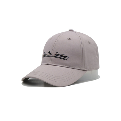 BSCI 6 Panneau courbé bord coton Gorras Bonnet de baseball Logo de broderie ordinaire Bonnet de père structuré