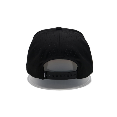 En gros Hommes personnalisés Moins de MOQ Haute qualité Tissé / Patch de cuir Logo 6 Panneau Plain Coton Flat bord Snapback Gorras