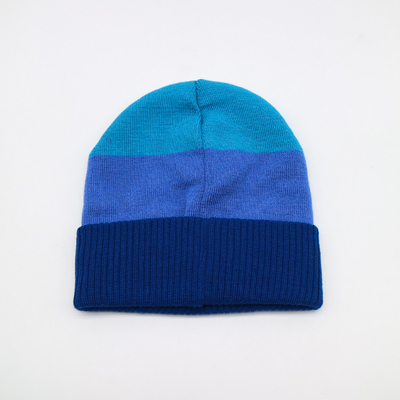 Chapeaux à bonnet tricotés personnalisés Couleur bleue Température hivernale chaude