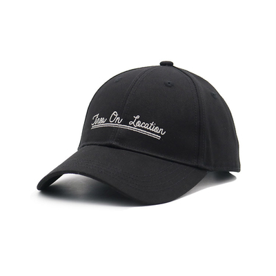Coupe de baseball en coton avec logo brodé personnalisé