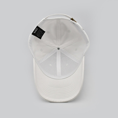 Casquette de baseball à six panneaux de haute performance avec courroie réglable de panneau avant structuré