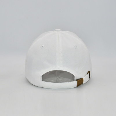 Casquette de baseball à six panneaux de haute performance avec courroie réglable de panneau avant structuré