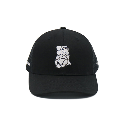 Broderie Trucker Mesh Cap 6 Panneau à la mode avant bord courbé