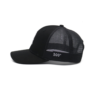 Broderie Trucker Mesh Cap 6 Panneau à la mode avant bord courbé