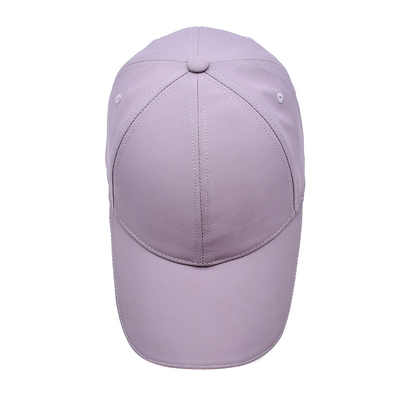 Chapeau de base-ball en blanc à six panneaux avec couronne moyenne Polyester 4 couleur de tissu assortie