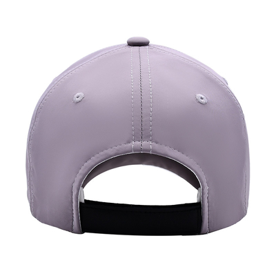 Chapeau de base-ball en blanc à six panneaux avec couronne moyenne Polyester 4 couleur de tissu assortie