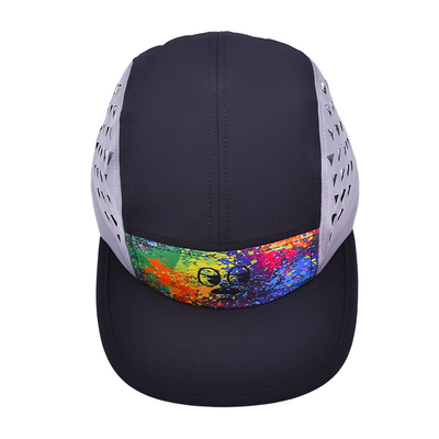 Contraste couture casquette de camping avec Sports Mesh Sweatband pour les activités de plein air