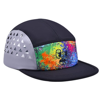 Contraste couture casquette de camping avec Sports Mesh Sweatband pour les activités de plein air