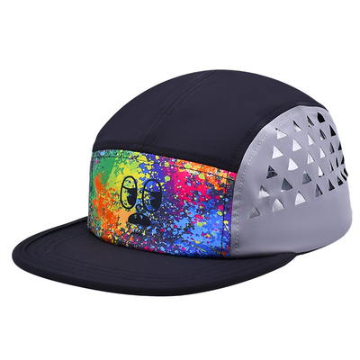 Contraste couture casquette de camping avec Sports Mesh Sweatband pour les activités de plein air