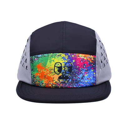 Contraste couture casquette de camping avec Sports Mesh Sweatband pour les activités de plein air