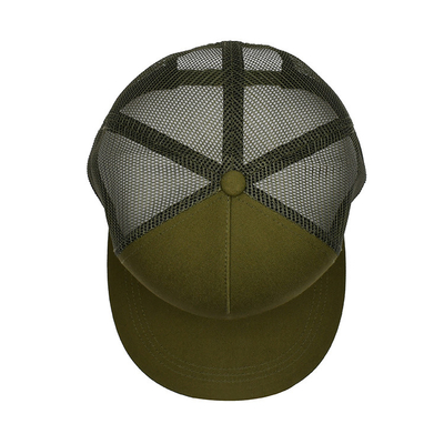 Logo personnalisé en blanc 5 panneaux maillage dos Femmes Hommes Trucker Chapeaux Snapback Cap Pour les hommes