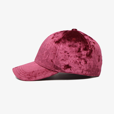 Profil personnalisé en coton Six Panel Baseball Cap avec logo brodé en tissu satiné