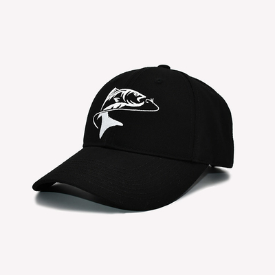 Coutures renforcées Visor incurvé Bonnet de base-ball en coton Style non structuré