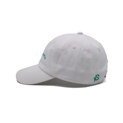 Capuche de baseball à logo 6 avec bande réglable et tissu en coton