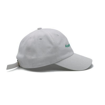 Capuche de baseball à logo 6 avec bande réglable et tissu en coton