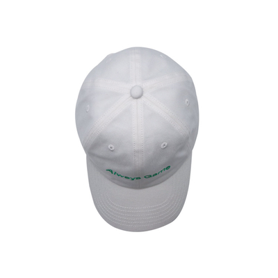 Capuche de baseball à logo 6 avec bande réglable et tissu en coton