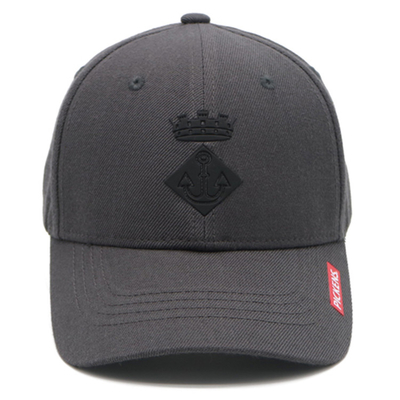 Personnalisez le bonnet de baseball en coton 6 panneaux avec une forme structurée avec un logo brodé