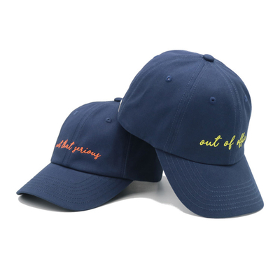 Capuchon de baseball en coton à six panneaux - lunettes de couleur personnalisée