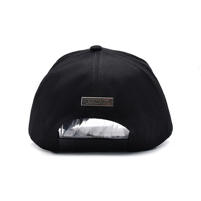 Personnalisez le bonnet de baseball en coton à cinq panneaux avec visor incurvé, sangle réglable et forme structurée