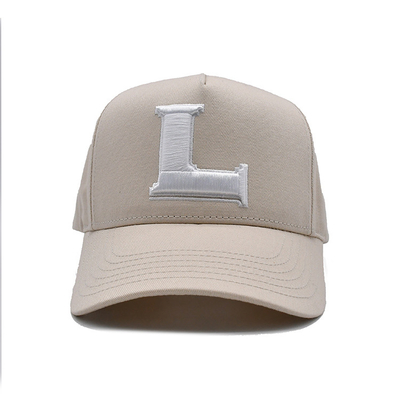 Casquette de baseball en coton personnalisable avec panneau avant construit et coutures renforcées