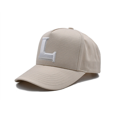 Casquette de baseball en coton personnalisable avec panneau avant construit et coutures renforcées