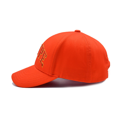 Casquette de baseball en coton sur mesure avec logo brodé visor incurvé fermeture réglable