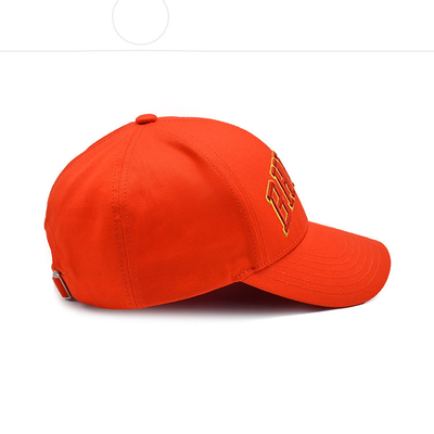 Casquette de baseball en coton sur mesure avec logo brodé visor incurvé fermeture réglable