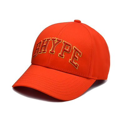 Casquette de baseball en coton sur mesure avec logo brodé visor incurvé fermeture réglable