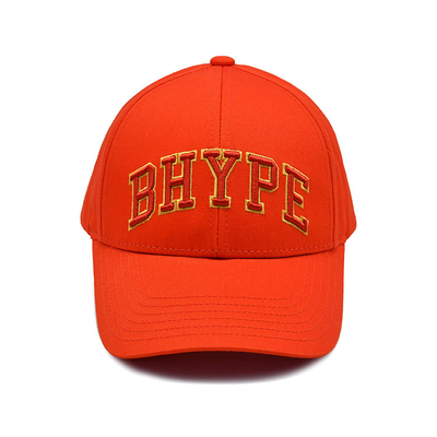 Casquette de baseball en coton sur mesure avec logo brodé visor incurvé fermeture réglable