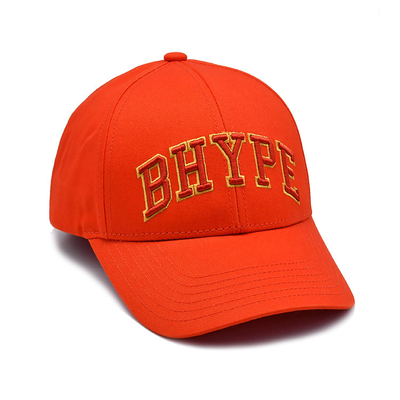Casquette de baseball en coton sur mesure avec logo brodé visor incurvé fermeture réglable