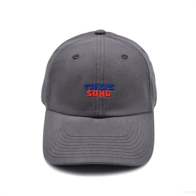 Casquette de base-ball en coton brodée avec visière incurvée de forme non structurée 6 yeux