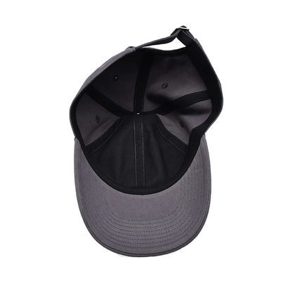Casquette de base-ball en coton brodée avec visière incurvée de forme non structurée 6 yeux
