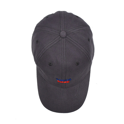 Casquette de base-ball en coton brodée avec visière incurvée de forme non structurée 6 yeux