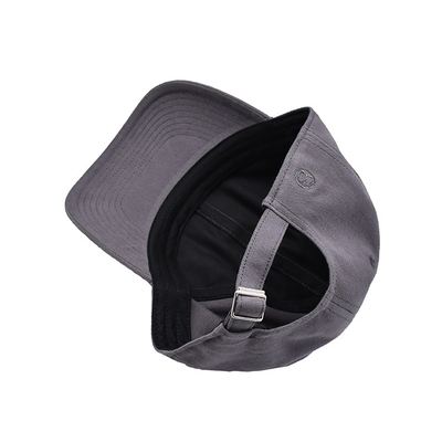Casquette de base-ball en coton brodée avec visière incurvée de forme non structurée 6 yeux